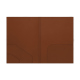 A4 회의 폴더 - 25 x 35cm - Marron ( Nappa - Pantone #8B4720 ) 