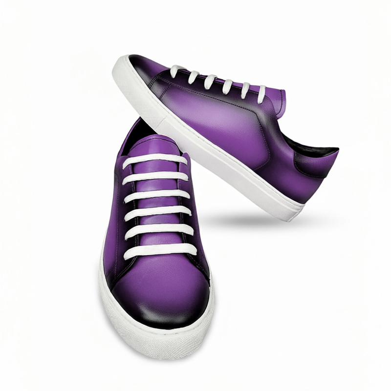 Sneakers in pelle patinata Noreve