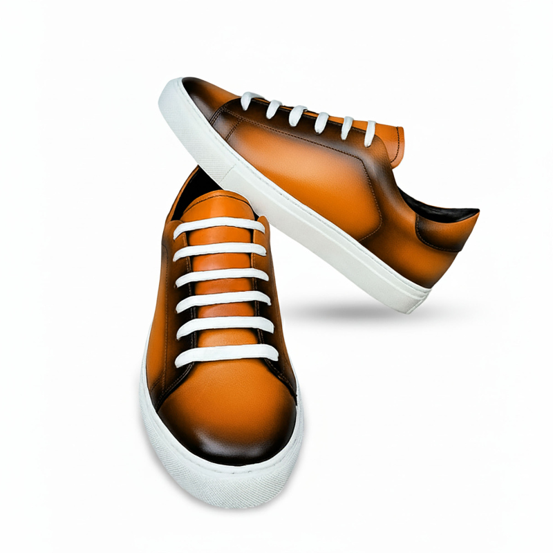 Noreve Sneakers aus patiniertem Leder