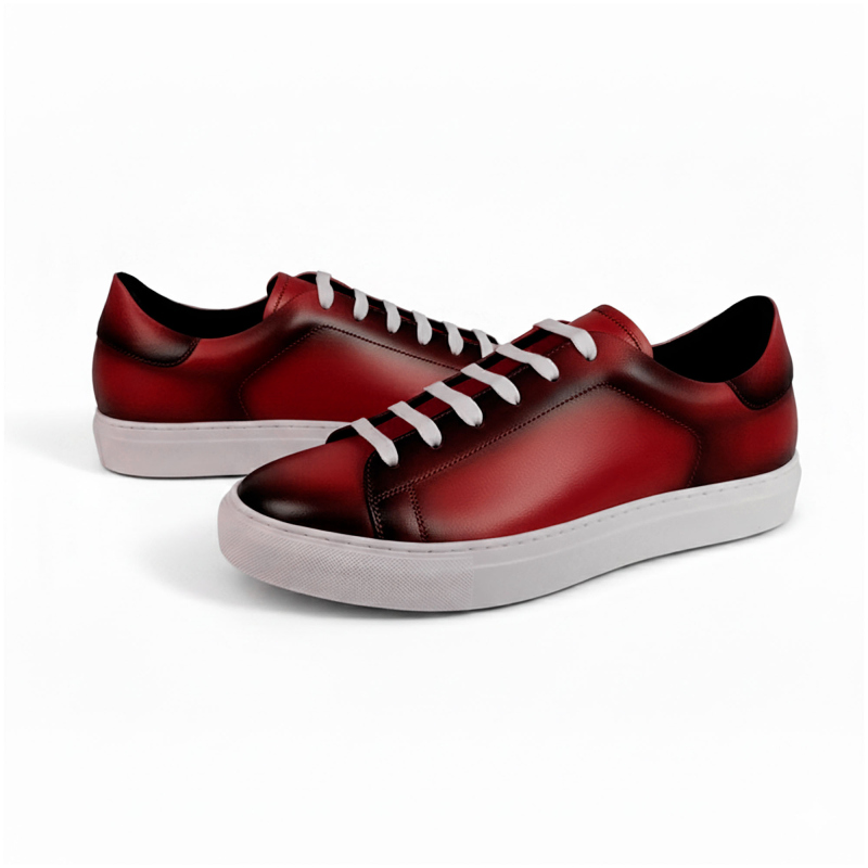 Sneakers in pelle patinata Noreve
