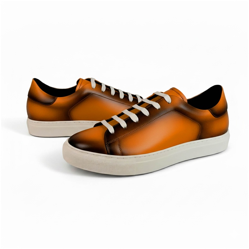 Sneakers in pelle patinata Noreve