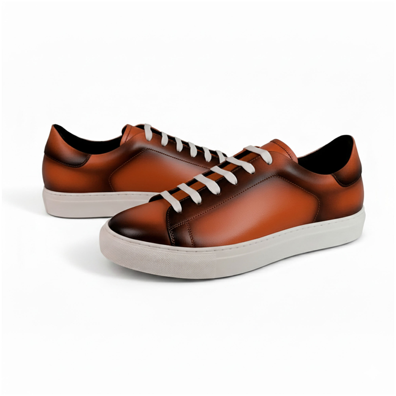 Sneakers in pelle patinata Noreve