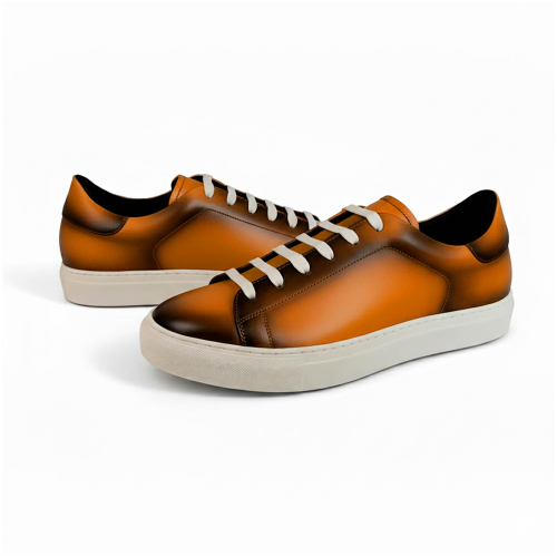                                                         Noreve Patina Leather Sneakers
                                                      