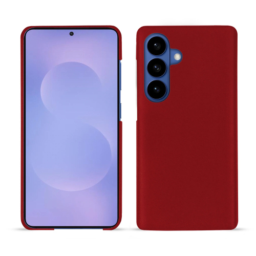 Cover posteriore Samsung Galaxy S26 | Protezione in pelle premium NoreveRouge ( Nappa - Pantone #d50032 ) 