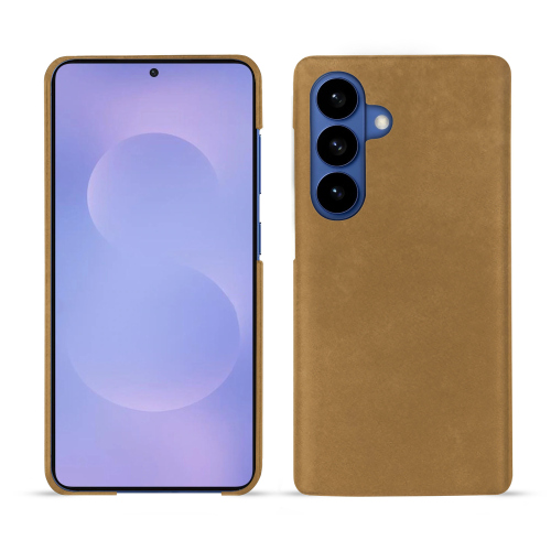 Coque arrière Samsung Galaxy S26 | Protection cuir premium NoreveSable vintage ( Pantone #9b7340 ) 