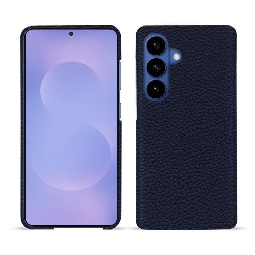 Samsung Galaxy S26 リアカバー | Noreve プレミアムレザー保護ケースCobalt ( Pantone #2b253f ) 