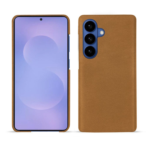 Samsung Galaxy S26 back cover | Premium leather protection by NoreveCastan esparciate ( Pantone #824F2A )