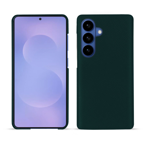 Capa traseira Samsung Galaxy S26 | Proteção em couro premium NoreveVert séduisant ( Pantone #1d3c34 ) 