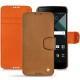 Blackberry DTEK60 leather case - Mandarine vintage ( Pantone 165C ) 