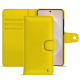 Funda de piel para cartera Samsung Galaxy S26 Edge - Jaune fluo ( Pantone #c9ff57 ) 