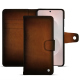 Samsung Galaxy S26 Edge leather wallet case - Marron Patine