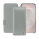 Capa em pele Samsung Galaxy S26 Edge - Gris ( Nappa - Pantone #c1c6c8 ) 