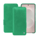 Housse cuir Samsung Galaxy S26 Edge - Menthe vintage ( Pantone #37b375 ) 