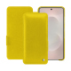 Samsung Galaxy S26 Edge leather case - Jaune fluo ( Pantone #c9ff57 ) 