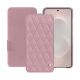 Samsung Galaxy S26 Edge leather case - Rose - Couture ( Nappa - Pantone #efbae1 ) 