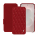 硬质真皮保护套 Samsung Galaxy S26 Edge - Rouge - Couture ( Nappa - Pantone #d50032 ) 