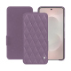 硬质真皮保护套 Samsung Galaxy S26 Edge - Lilas - Couture ( Nappa - Pantone #b9a3e3 ) 