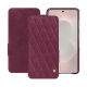 Samsung Galaxy S26 Edge leather case - Prune vintage - Couture ( Pantone #612434 ) 