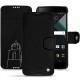 Blackberry DTEK60 leather case - Negre poudro