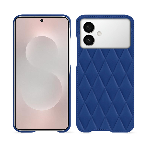 Capa traseira Samsung Galaxy S26+ | Proteção Premium NoreveBleu océan - Couture ( Nappa - Pantone #15458a) 