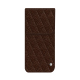 Funda de piel Samsung Galaxy S26 Edge - Châtaigne - Couture ( Pantone #1b1107 ) 