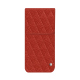 Samsung Galaxy S26 Edge leather pouch - Papaye - Couture ( Pantone #b54317 ) 
