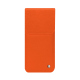 Pochette cuir Samsung Galaxy S26 Edge - Orange fluo ( Pantone #ff5406 ) 