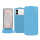 Capa em pele Samsung Galaxy S26 Edge - Bleu ciel - Couture ( Nappa - Pantone #abcae9 ) 