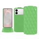 Custodia in pelle Samsung Galaxy S26 Edge - Vert olive - Couture ( Nappa - Pantone #a7c58e ) 