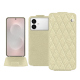 Custodia in pelle Samsung Galaxy S26 Edge - Ivoire - Couture ( Pantone #d6d6c6 ) 