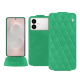 Capa em pele Samsung Galaxy S26 Edge - Menthe vintage - Couture ( Pantone #37b375 ) 