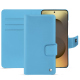 Samsung Galaxy S26 Ultra leather wallet case - Bleu ciel ( Nappa - Pantone #abcae9 ) 