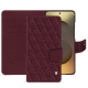 Funda de piel para cartera Samsung Galaxy S26 Ultra - Lie de vin - Couture ( Pantone #412234 ) 