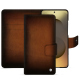 Samsung Galaxy S26 Ultra leather wallet case - Marron Patine