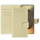 Étui portefeuille cuir Samsung Galaxy S26 Ultra - Beige PU ( Pantone #ceb888 ) 