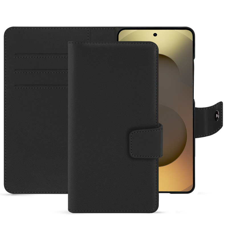 Funda de piel para cartera Samsung Galaxy S26 Ultra - Noir PU ( Black ) 