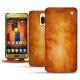 Huawei Mate 9 Pro leather case - Orange Patine