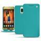 Huawei Mate 9 Pro leather case - Bleu fluo