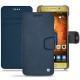Housse cuir Huawei Mate 9 Pro - Jean vintage ( Roughtcut - Pantone 285U  ) 