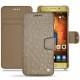 Housse cuir Huawei Mate 9 Pro - Autruche desert