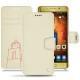 Huawei Mate 9 Pro leather case - Blanc escumo