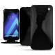 Samsung Galaxy A5 (2017) leather case - Onyx ( Bologna Hi Gloss - Black ) 