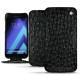 Samsung Galaxy A5 (2017) leather case - Autruche nero