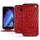Samsung Galaxy A5 (2017) leather case - Autruche ciliegia