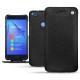 Huawei P8 Lite (2017) Lite leather case - Ebène ( Sleek P C12 - Black ) 