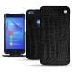 Huawei P8 Lite (2017) Lite leather case - Crocodile nero