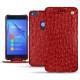 Huawei P8 Lite (2017) Lite leather case - Autruche ciliegia