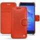 Huawei P8 Lite (2017) leather case - Papaye ( Pantone 180C ) 
