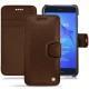 Huawei P8 Lite (2017) leather case - Châtaigne ( Pantone 476C ) 