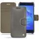 Huawei P8 Lite (2017) leather case - Acier vintage ( Pantone 403C ) 